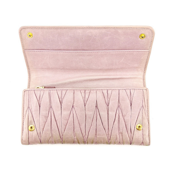 Miu Miu Long Wallet Pink - Matelasse - Picture 5 of 6